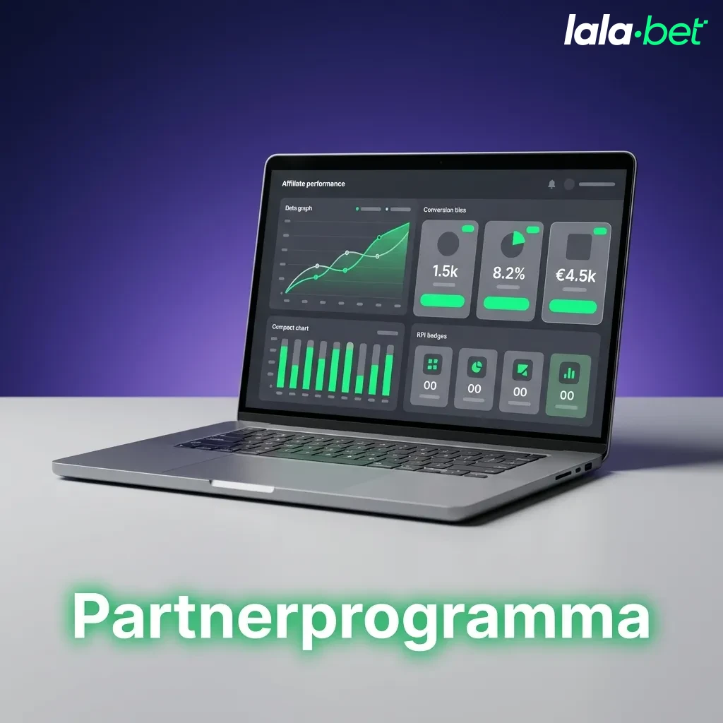 Dashboard voor affiliatepartners met informatie over commissies, marketingbanners en statistieken over de omzetaandeel.