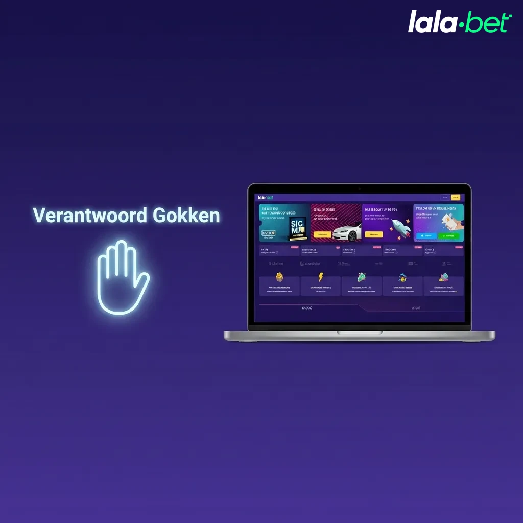 Hulpmiddelen voor verantwoord gokken, zoals stortingslimieten, sessietimers en mogelijkheden voor zelfuitsluiting, worden op het scherm weergegeven.