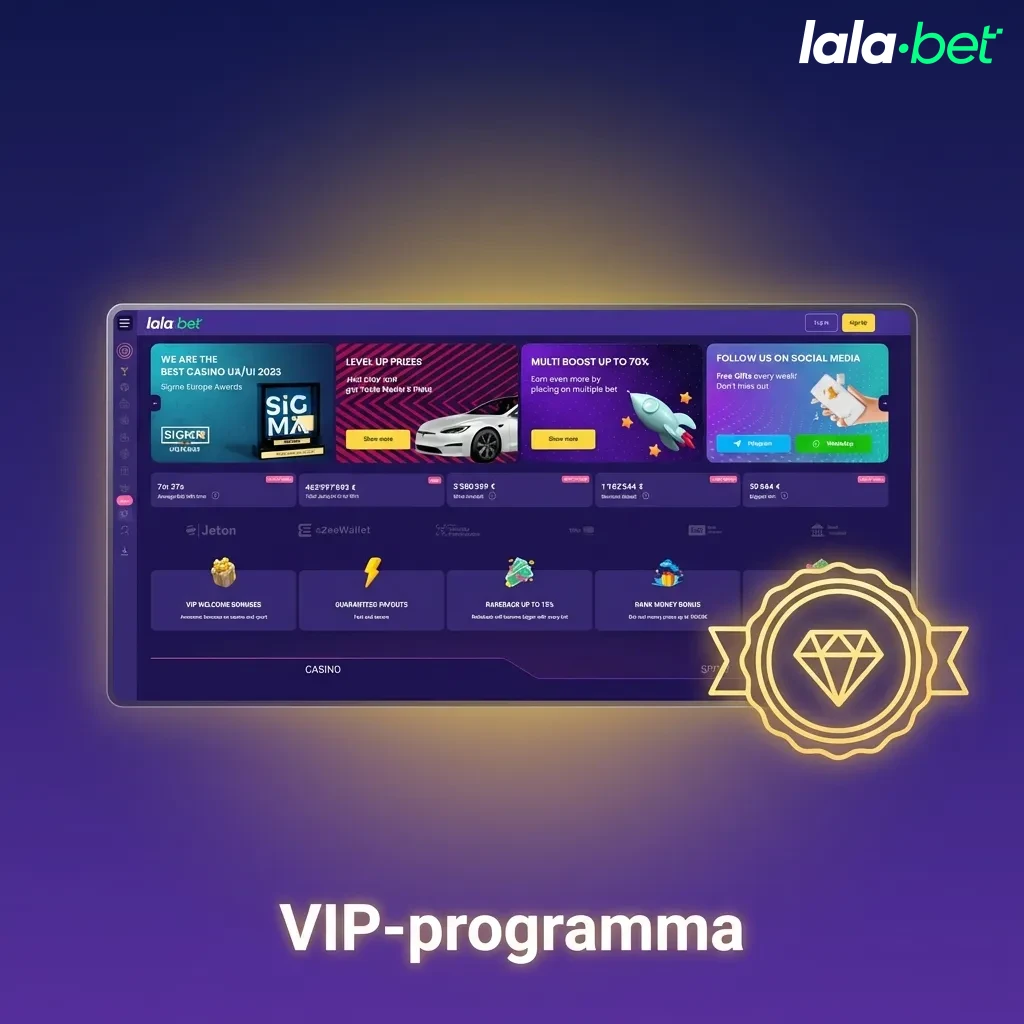VIP-loyaliteitsniveaus van Brons tot Diamant, met steeds hogere cashbackpercentages en exclusieve beloningen voor spelers.