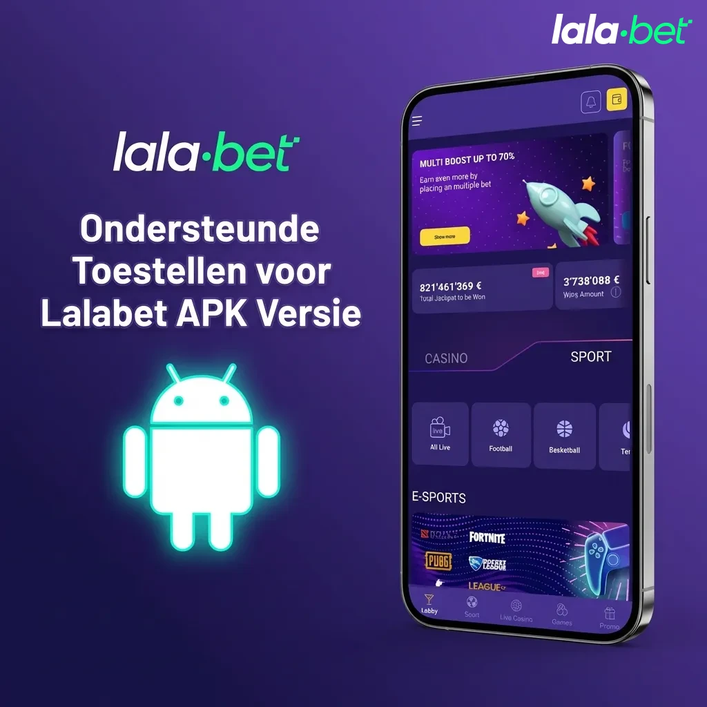 Tabel met de compatibiliteit van Android-apparaten voor de Lalabet APK van Samsung, Sony, Huawei, OnePlus en andere populaire merken.